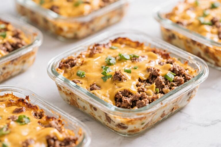Keto Cheeseburger Casserole Meal Prep – Easy, Satisfying, and Weeknight-Friendly