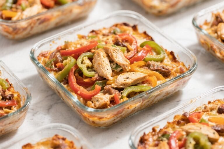 Low Carb Chicken Fajita Casserole Meal Prep – Flavor-Packed, Weeknight-Friendly