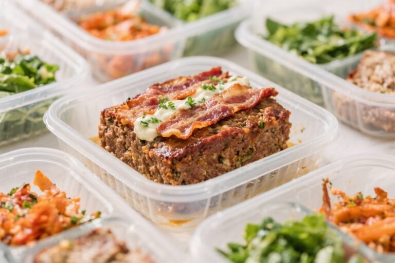 Keto Bacon Ranch Meatloaf Meal Prep – Easy, Flavor-Packed, and Make-Ahead Friendly