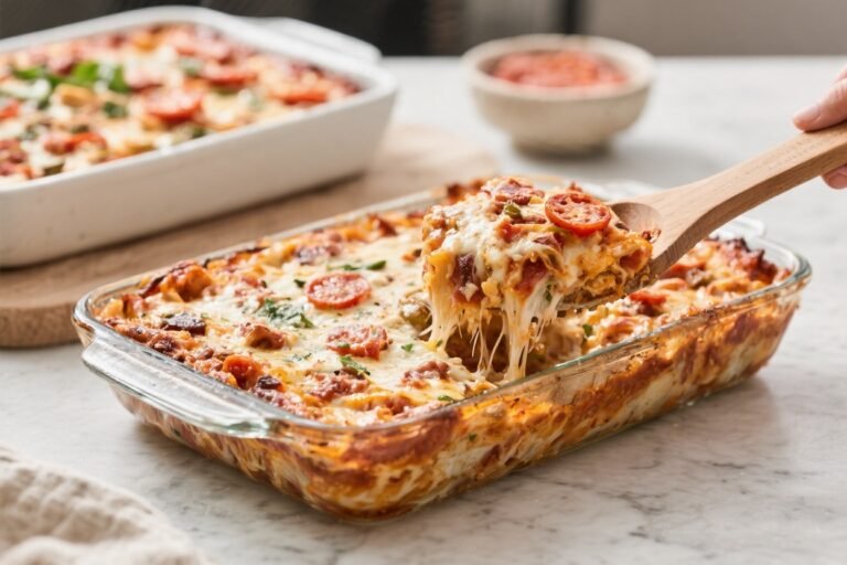 Million Dollar Keto Pizza Casserole Prep – A Hearty, Make-Ahead Favorite