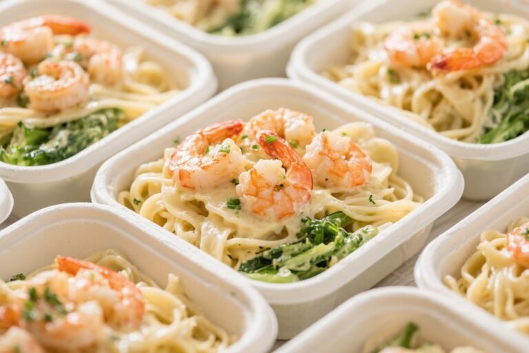 Keto Shrimp Alfredo Meal Prep – Creamy, Fast, and Low-Carb