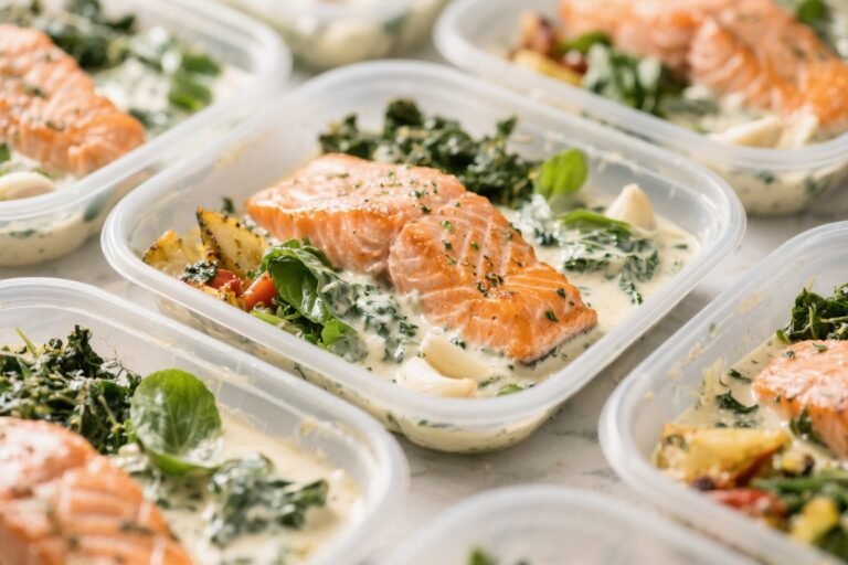 Creamy Garlic Tuscan Salmon Meal Prep – Easy, Comforting, and Ready for the Week