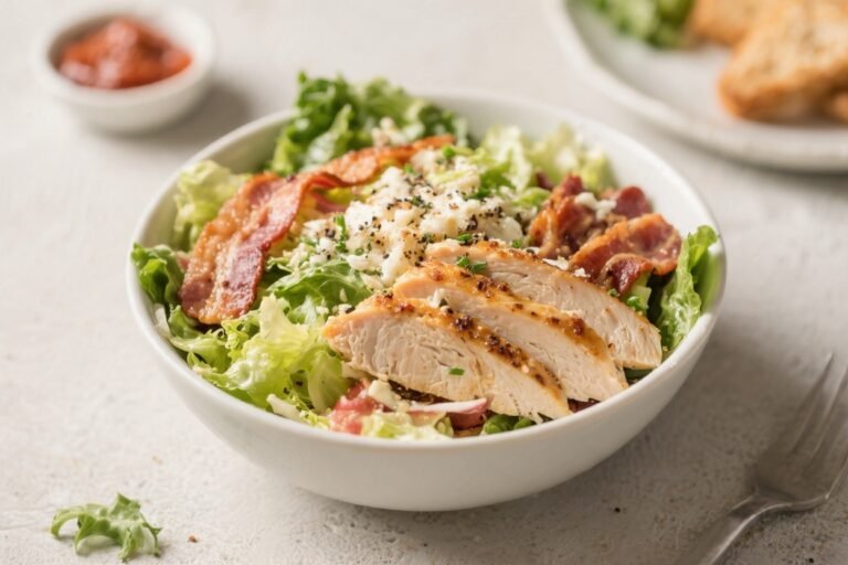 Low Carb Chicken Bacon Caesar Bowls – A Fresh, Satisfying Meal You’ll Make on Repeat