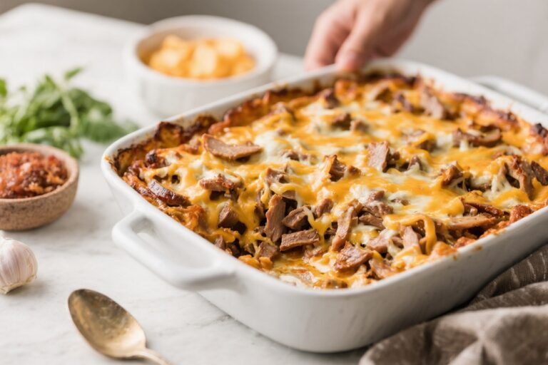 Keto Philly Cheesesteak Casserole Prep – Easy, Make-Ahead Comfort Food