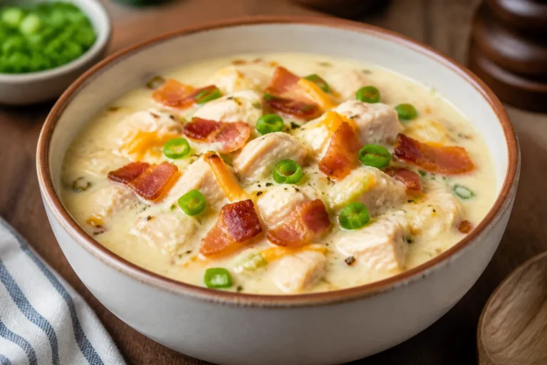 Keto Chicken Bacon Ranch Soup – Creamy, Cozy, and Low-Carb