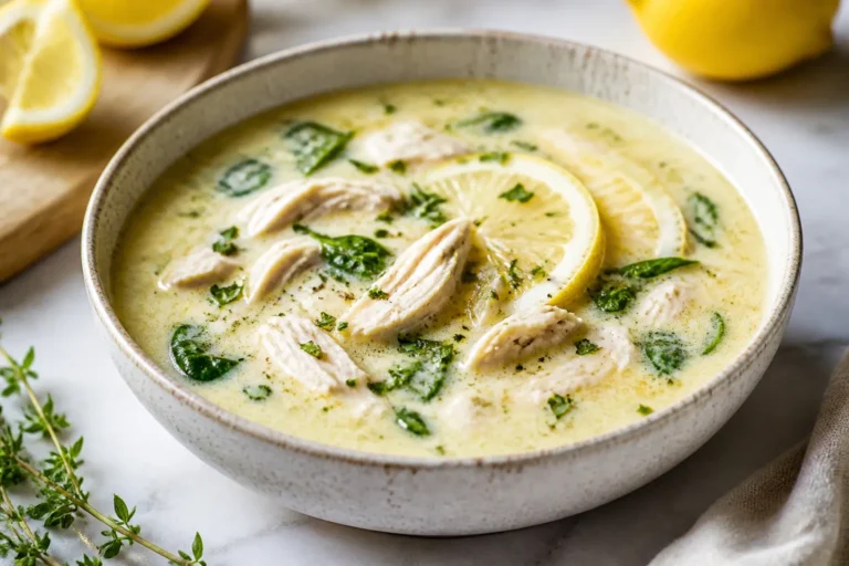 Keto Creamy Lemon Chicken Soup – Bright, Comforting, and Low-Carb