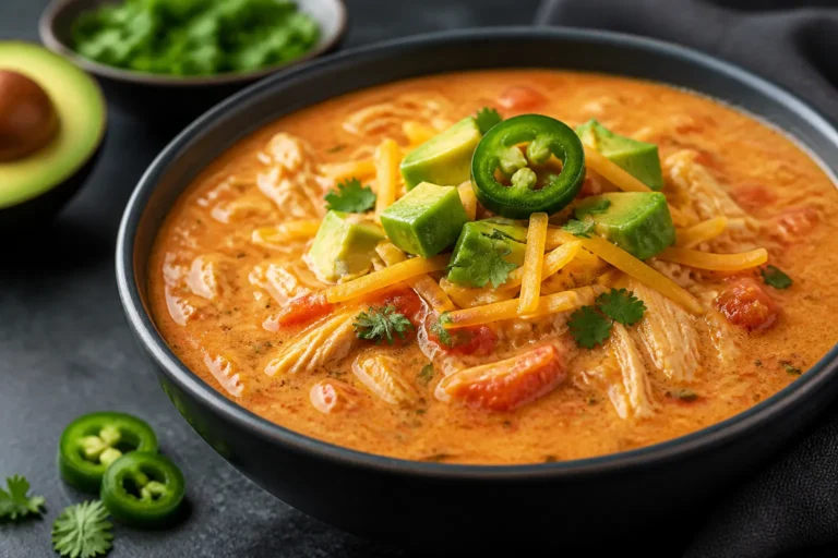 Keto Chicken Enchilada Soup – Cozy, Low-Carb Comfort