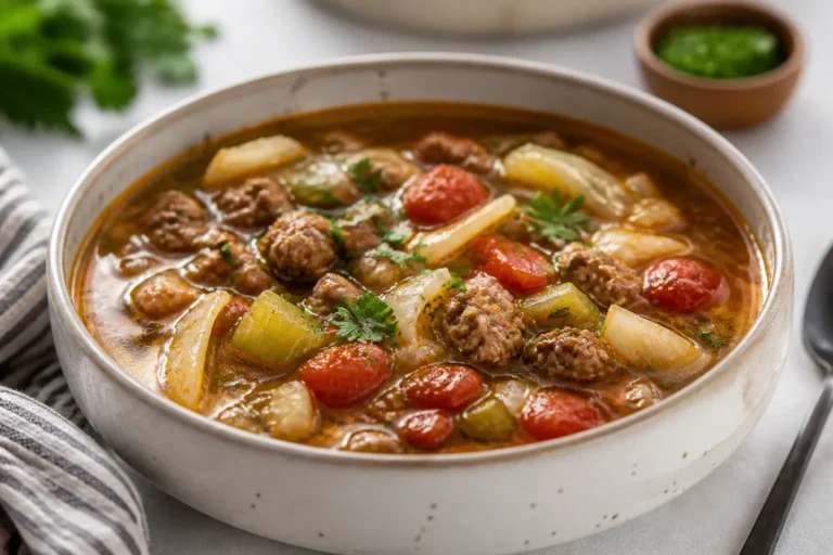 Keto Beef Vegetable Soup – Hearty, Low-Carb Comfort in a Bowl