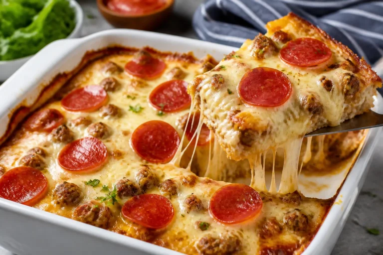 Keto Pizza Casserole – A Comforting, Low-Carb Favorite