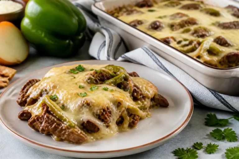 Keto Philly Cheesesteak Casserole – A Cozy, Low-Carb Comfort Classic