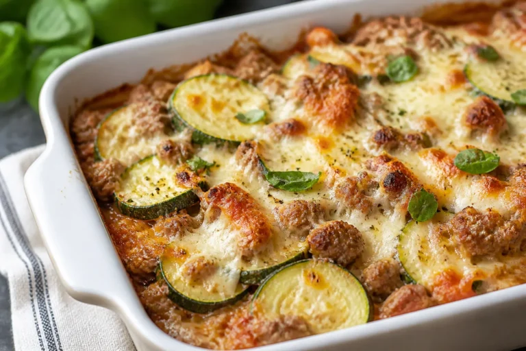Keto Italian Sausage and Zucchini Casserole – Comforting, Low-Carb, and Easy