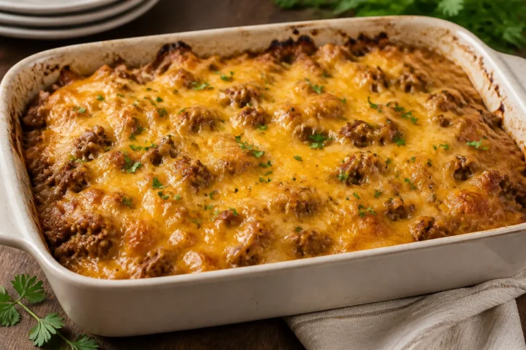 Keto Hamburger Casserole – Cozy, Low-Carb Comfort Food