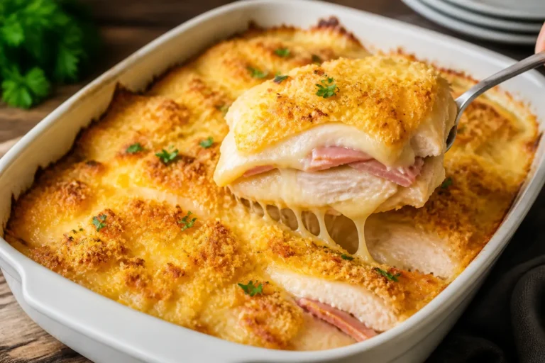 Keto Chicken Cordon Bleu Casserole – Creamy, Cozy, and Low-Carb