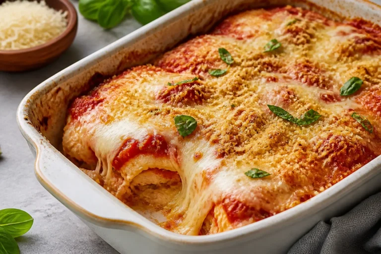 Keto Chicken Parmesan Casserole – Comforting, Low-Carb, and Weeknight-Friendly