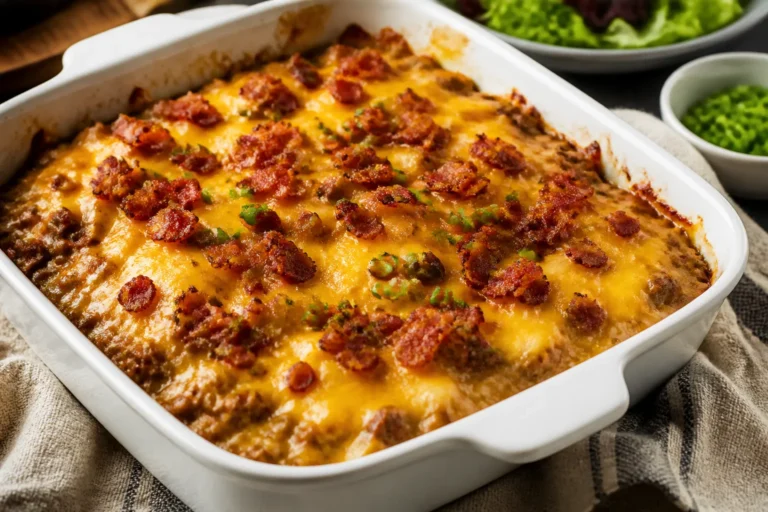 Keto Bacon Cheeseburger Casserole – Comfort Food With Low-Carb Ease