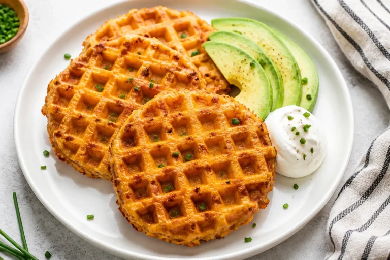 Keto Chaffles – Crispy, Cheesy Low-Carb Waffles