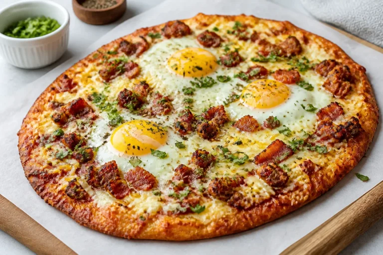 Keto Breakfast Pizza – A Savory, Low-Carb Morning Favorite