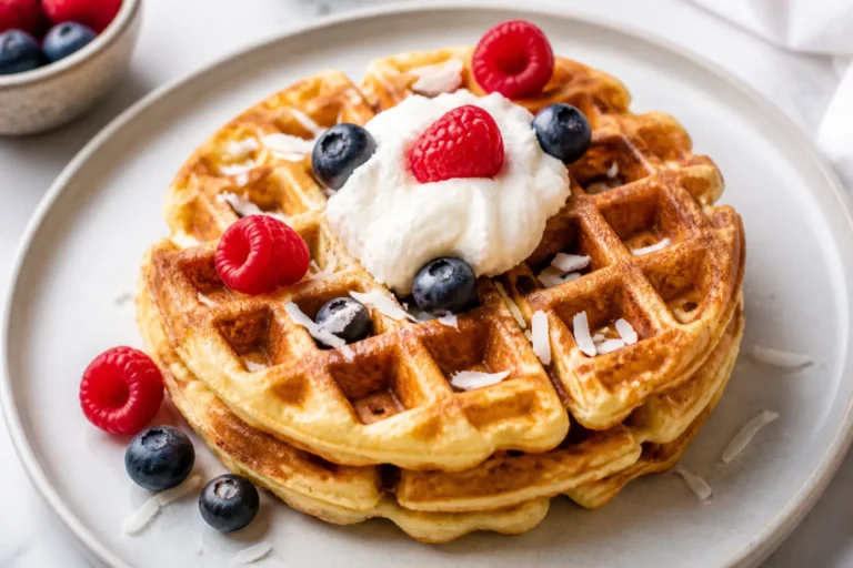 Keto Coconut Flour Waffles – Crisp, Fluffy, and Low-Carb