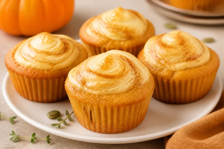 Keto Pumpkin Cream Cheese Muffins – Cozy, Low-Carb Bakery-Style Treat