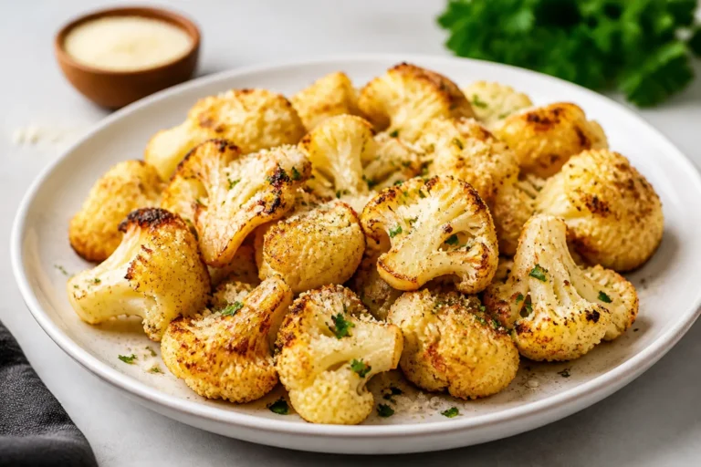 Keto Garlic Parmesan Roasted Cauliflower – Crispy, Savory, and Easy