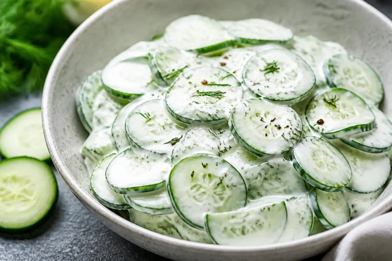Keto Creamy Cucumber Salad – Cool, Crisp, and Satisfying