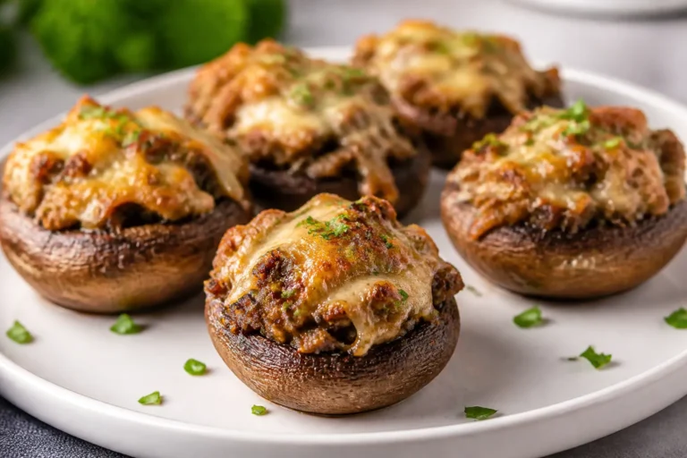 Keto Sausage Stuffed Mushrooms – Easy, Flavor-Packed Bite-Size Appetizer
