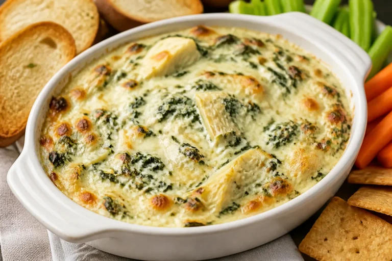 Keto Spinach Artichoke Dip – Creamy, Cheesy, and Low-Carb