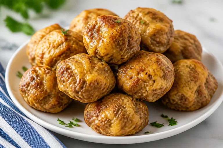 Keto Cheesy Sausage Balls – Easy, Savory, and Satisfying