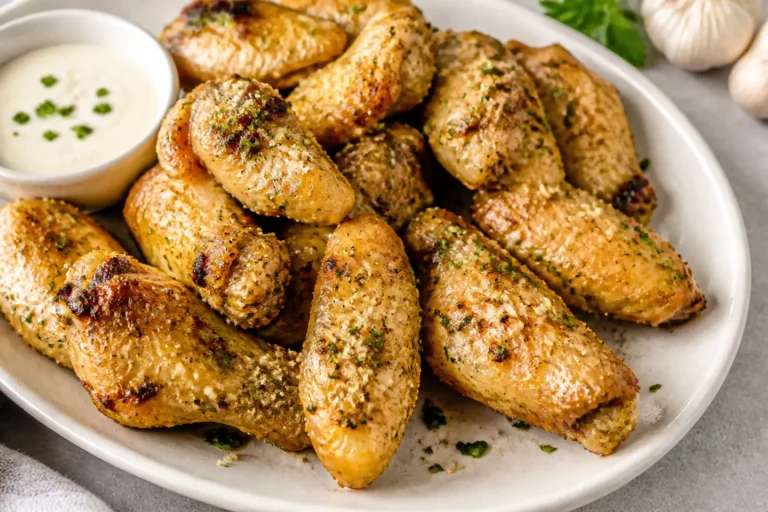 Keto Garlic Parmesan Chicken Wings – Crispy, Savory, and Low-Carb