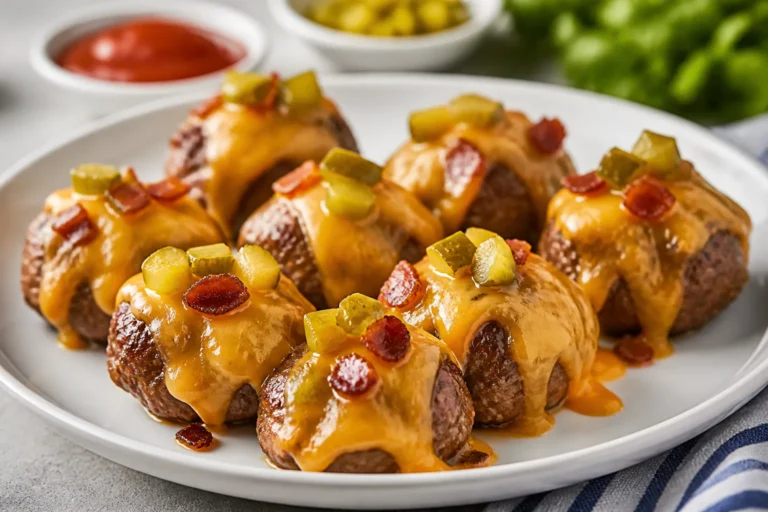 Keto Cheeseburger Meatballs – Juicy, Low-Carb, and Weeknight-Friendly