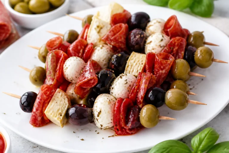 Keto Italian Antipasto Skewers – Flavor-Packed, No-Cook Party Bites