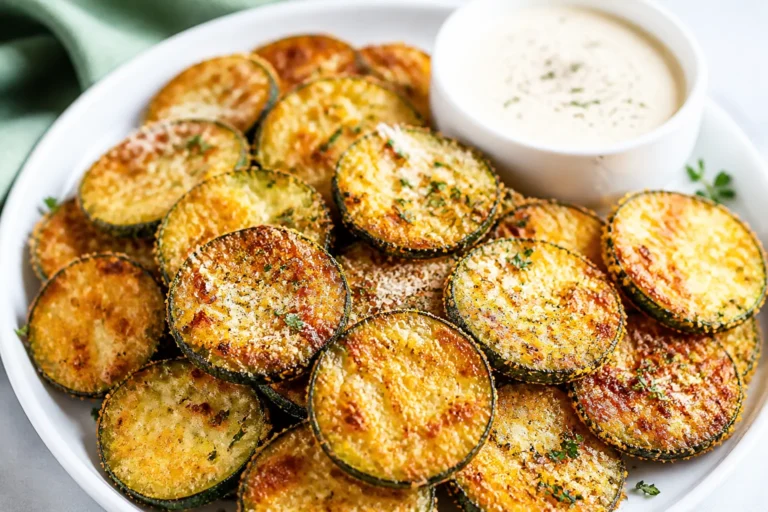 Keto Parmesan Zucchini Chips – Crispy, Cheesy, and Low-Carb