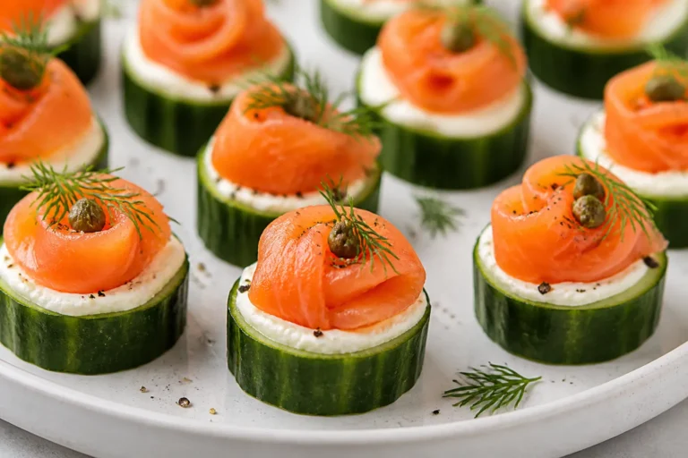 Keto Smoked Salmon Cucumber Bites – Fresh, Simple, and Perfect for Snacking