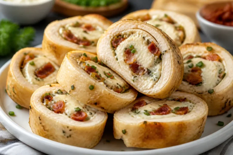 Keto Chicken Bacon Ranch Pinwheels – Easy, Flavor-Packed Bites