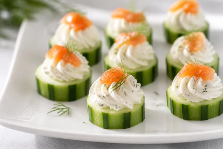 Keto Cucumber Cream Cheese Bites – Fresh, Crunchy, and Low-Carb